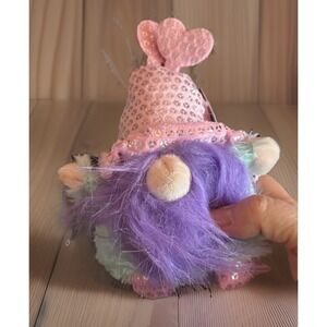 Gnome Plush Pink, Heart Hat, Free Standing Gnome, Cute Mini Plush Goffa‎